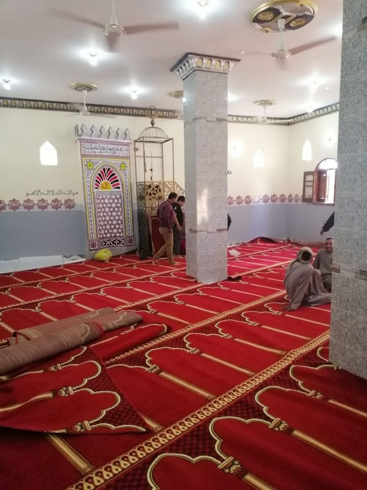 عمليات فرش وتجهيز المساجد بالاقصر