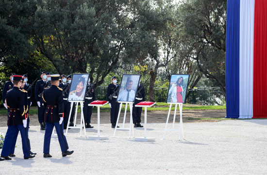 مراسم تكريم ضحايا هجوم بسكين في نيس