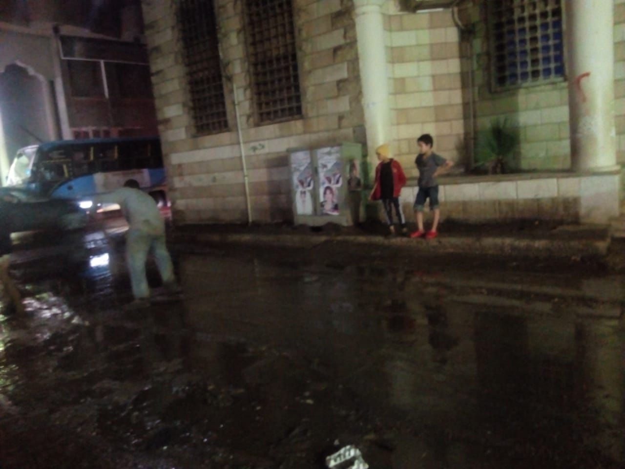 شفط الأمطار من شوارع الجيزة  (1)