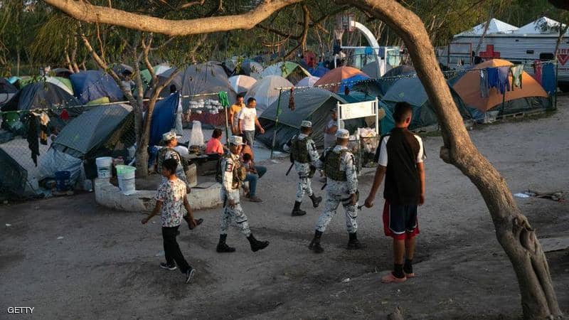 مخيم ماتاموروس للاجئين على الحدود المكسيكية