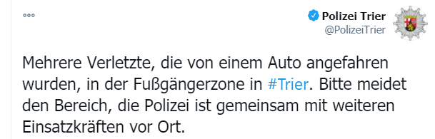 تغريدة الشرطة الألمانية