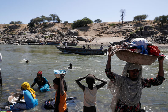 اللاجئين الإثيوبيين إلى السودان