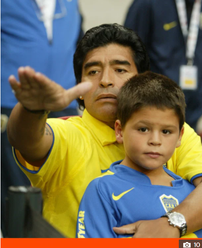 مارادونا وابنه