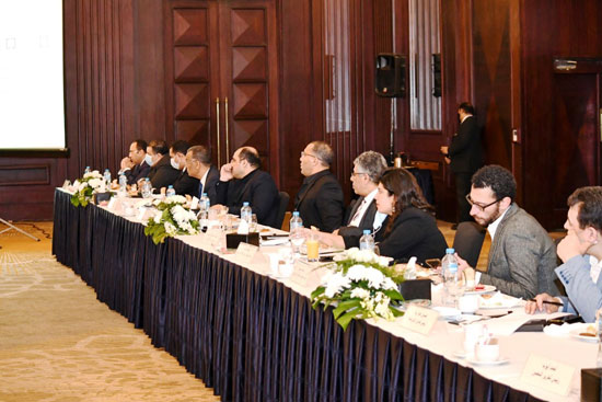 وزيرة التخطيط خلال لقاء مع عدد من الكتاب والصحفيين (10)