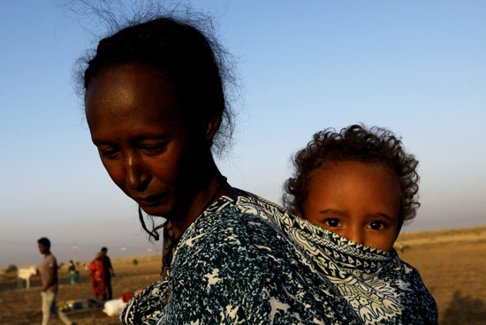 أطفال إثيوبيا اللاجئين
