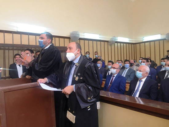 وزير العدل ومحافظ بورسعيد يشهدان أول جلسة إلكترونية بمجمع المحاكم (8)