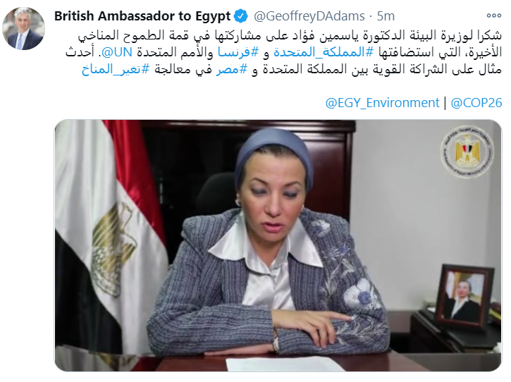 السفير البريطانى يالقاهرة