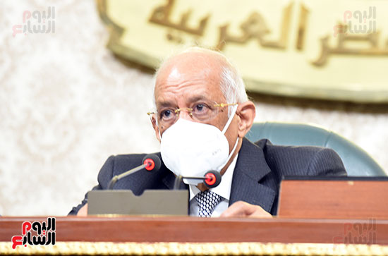 الدكتور على عبد العال رئيس مجلس النواب خلال الجلسه الاخيرة