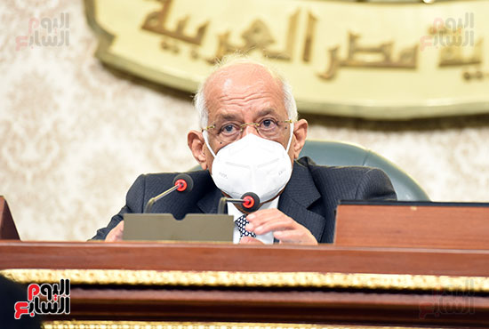 الدكتور على عبد العال رئيس مجلس النواب خلال الجلسه