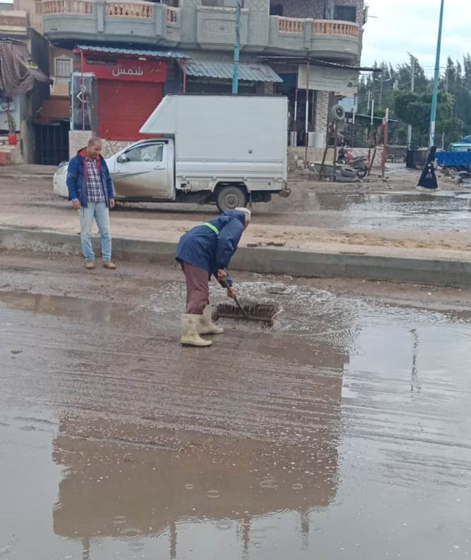 شفط مياه الأمطار من شوارع البحيرة (7)