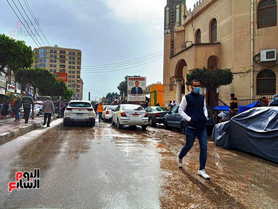 سقوط-أمطار-فى-مدينة-كفر-الشيخ