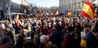 مظاهرات فى اسبانيا