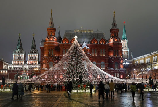 موسكو تتزين لأعياد رأس السنة