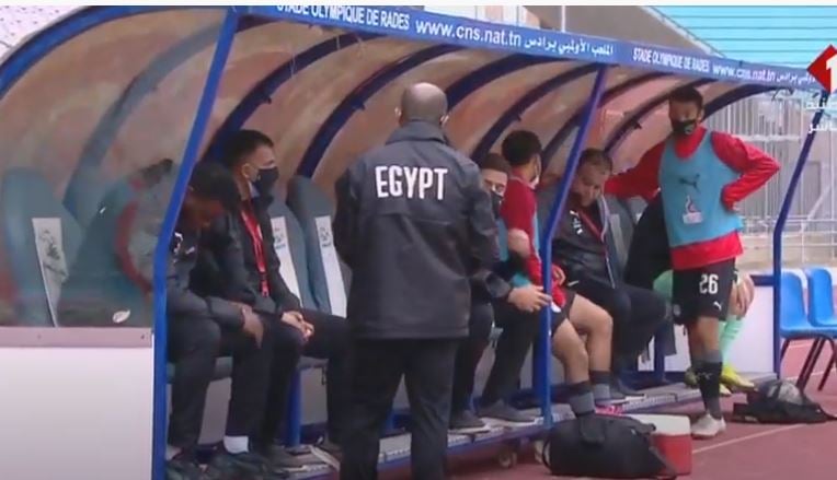 منتخب مصر فى الملعب