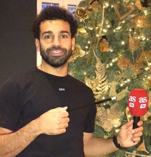 Mohamed Salah in the scenes of his dialogue with AS