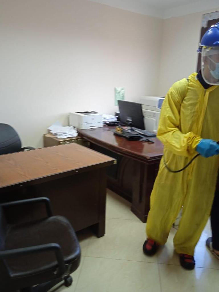 تعقيم مقرات مجلس الدولة للحد من انتشار فيروس كورونا (5)