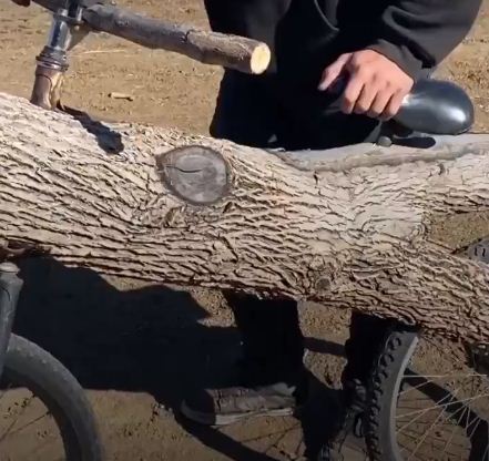 دراجة من خشب الغابات