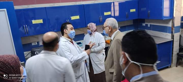 مدير عام فرع التأمين الصحي يتفقد عيادة أحمد عرابي
