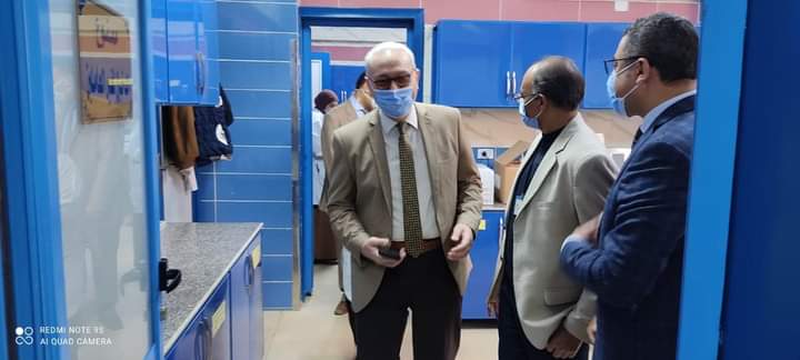 مدير عام الفرع يتفقد عيادة أحمد عرابي في كفر الزيات