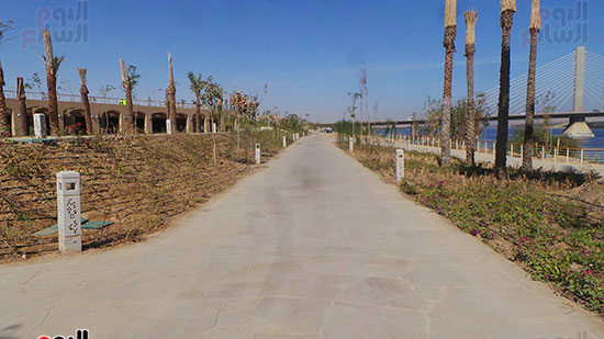 مشروع الممشى السياحى على النيل بمدينة أسوان الجديدة (4)