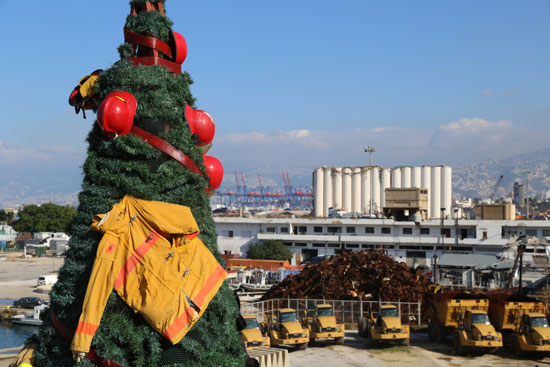 شجرة عيد الميلاد في بيروت