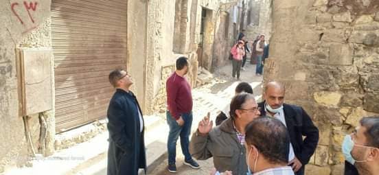 أعمال حصر درب اللبانة ضمن تطوير القاهرة (1)