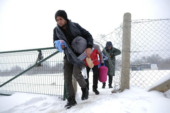 مخيم ليبا لتسجيل المهاجرين في البوسنة والهرسك