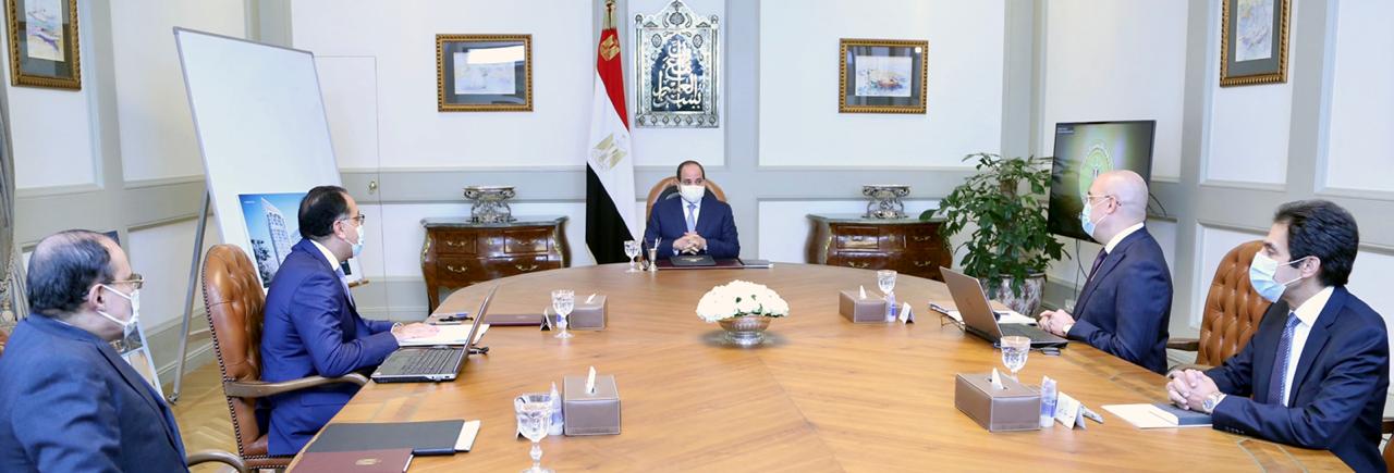 الرئيس السيسى خلال الاجتماع (3)