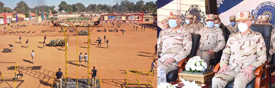 الفريق محمد فريد يتفقد معسكر إعداد وتأهيل مقاتلى الجيش الثانى بشمال سيناء (5)
