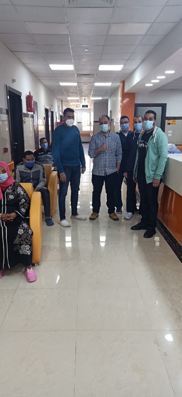 خروج 8 حالات تعافي من فيروس كورونا بمستشفى العديسات