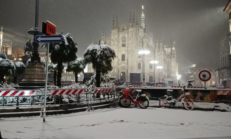 سقوط الثلوج فى ايطاليا