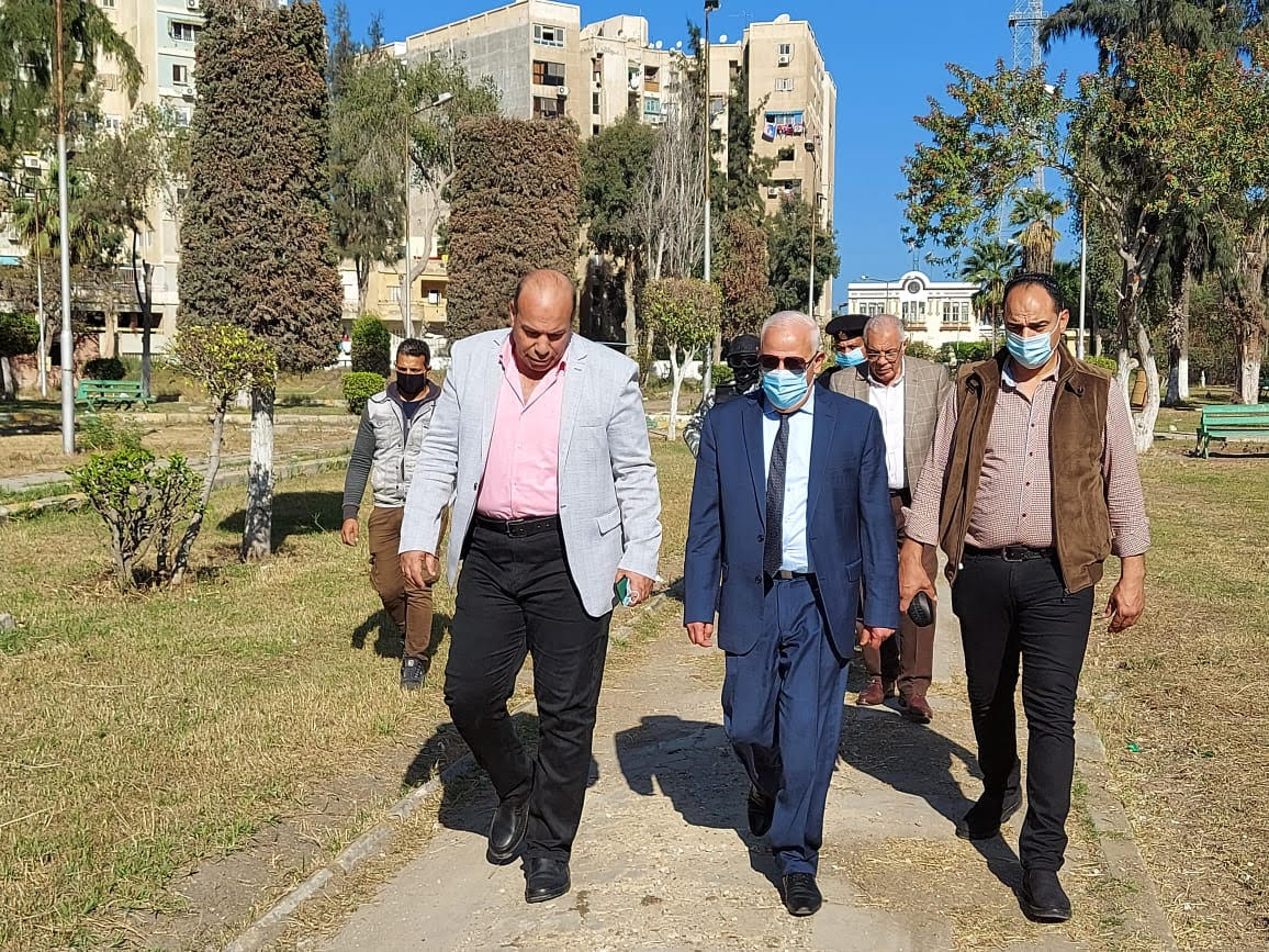 جولة محافظ بورسعيد ورئيس مدينة بور فؤاد بحديقة المنتزة