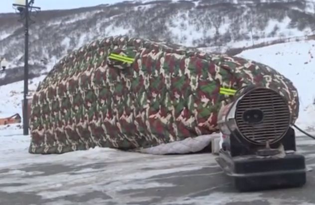 تدفئة السيارات فى روسيا