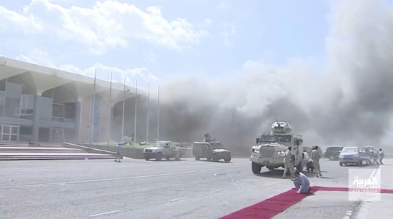 انفجار مطار عدن (3)