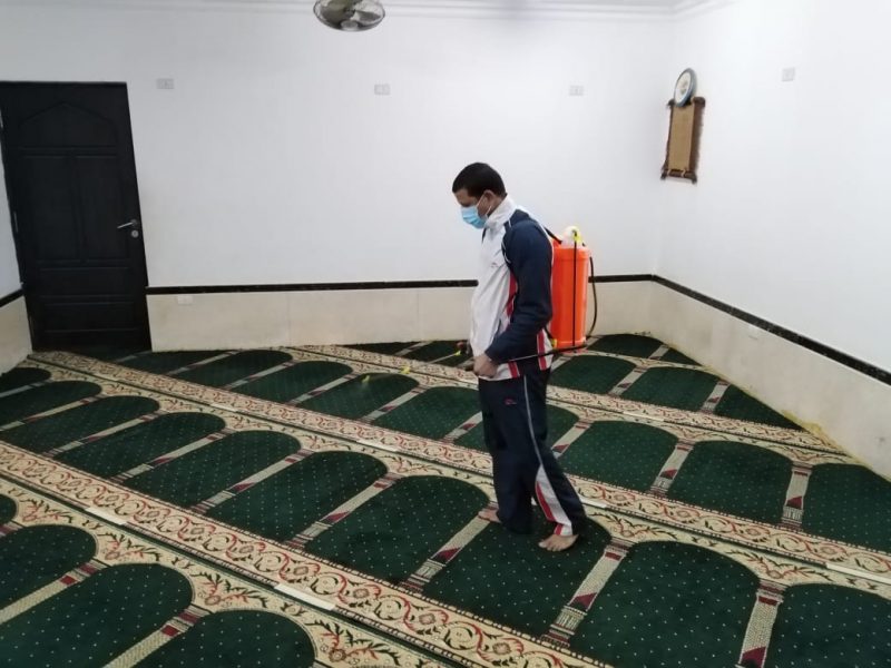 حملة تعقيم ونظافة المساجد