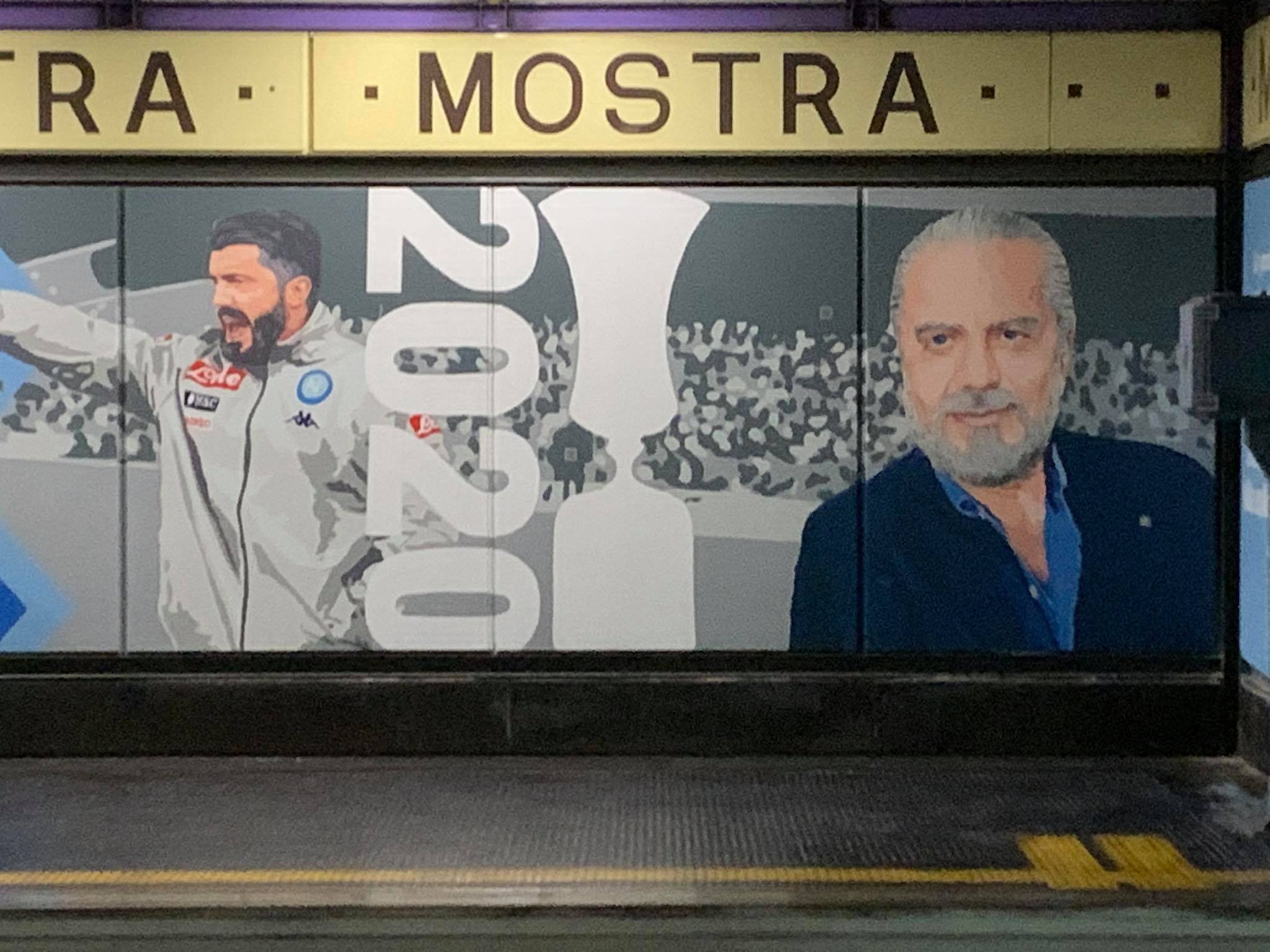 تاريخ نابولي يزين محطة مترو مارادونا