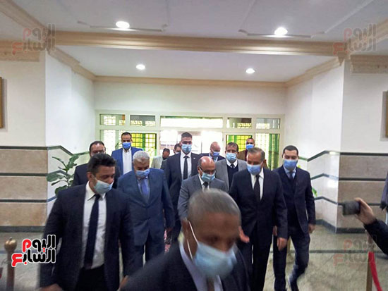 محافظ كفر الشيخ يستقبل وزير العدل لافتتاح محكمة الحامول الابتدائية (2)