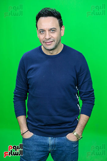 مصطفى قمر فى زيارة لتليفزيون اليوم السابع (15)