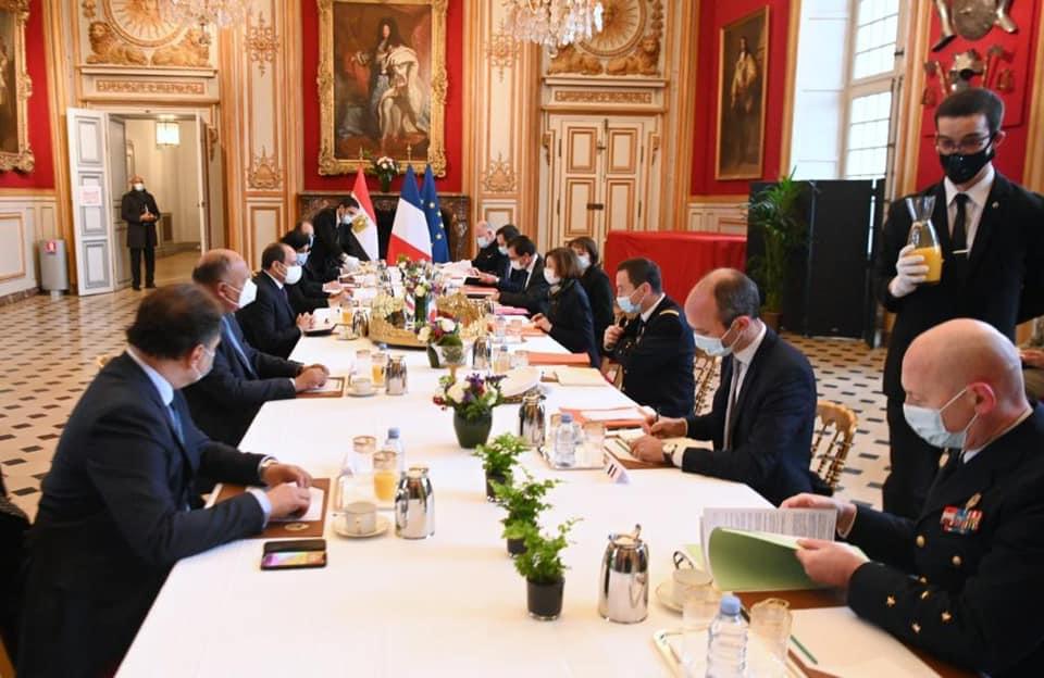 اجتماع الرئيس السيسى مع وزيرة الدفاع الفرنسية