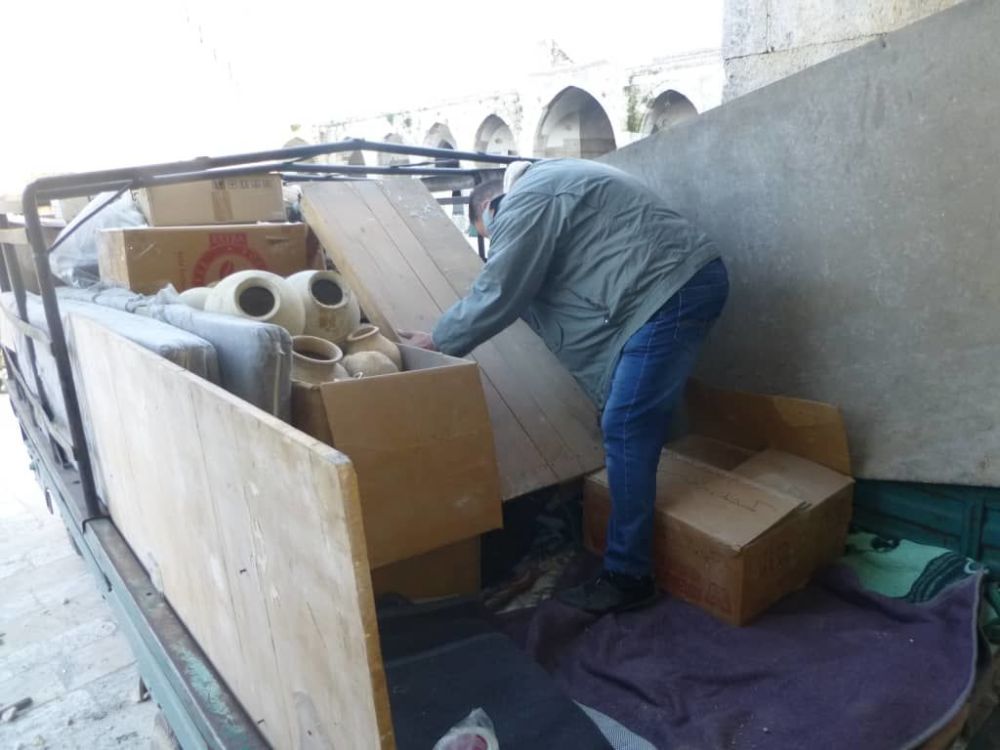 نقل محتويات متحف معرة النعماة إلى حماة