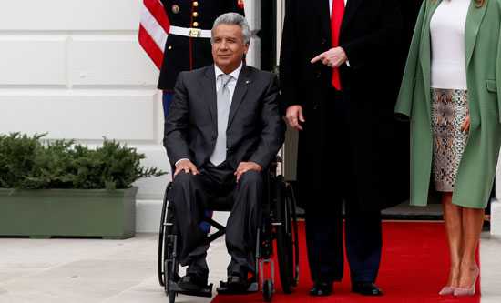 الرئيس الأمريكي ترامب يرحب برئيس الإكوادور مورينو في البيت الأبيض
