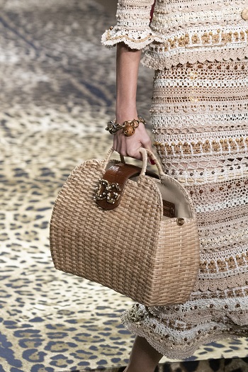 حقيبة من القش Dolce & Gabbana