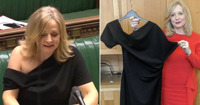 برابين ترتدى الفستان فى البرلمان