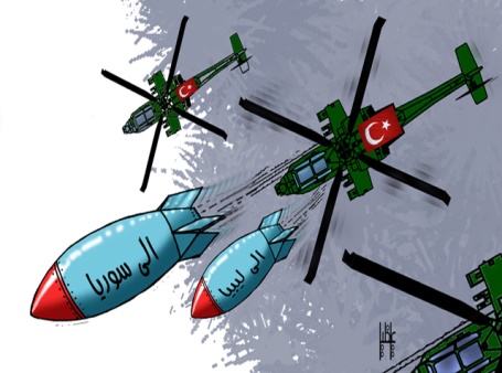 تركيا تحمل الموت لليبيا و سوريا