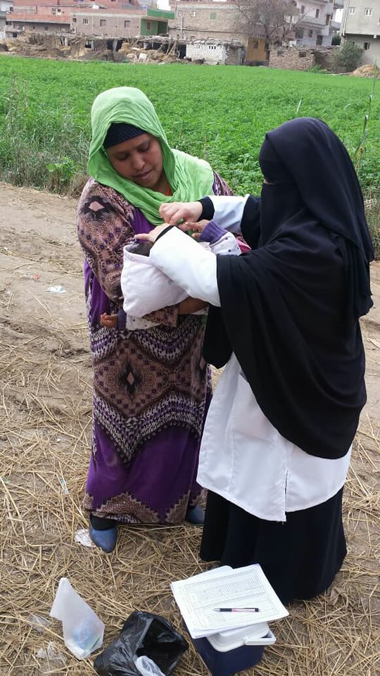 تطعيم الاطفال ضد شلل الاطفال بكفر الشيخ  (5)