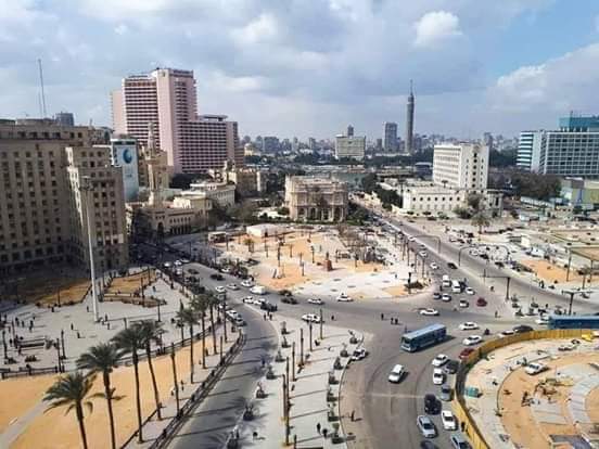 اعمال التطوير بميدان التحرير (2)