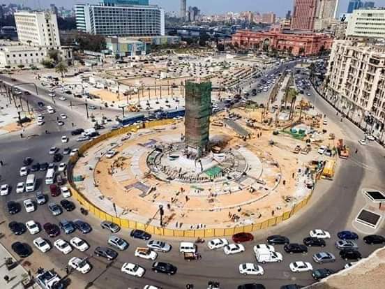 إنجاز 90 % من أعمال تطوير ميدان التحرير .. صور ..مسلة ميدان التحرير 51347-اعمال-التطوير-بميدان-التحرير-(5)