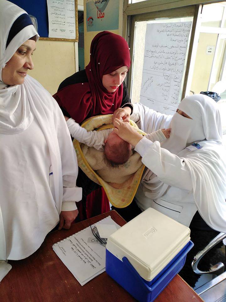 حملة التطعيم ضد مرض شلل الأطفال بالقليوبية (3)