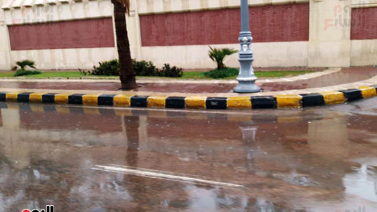 أمطار خفيفة وانخفاض درجات الحرارة فى الإسكندرية (1)