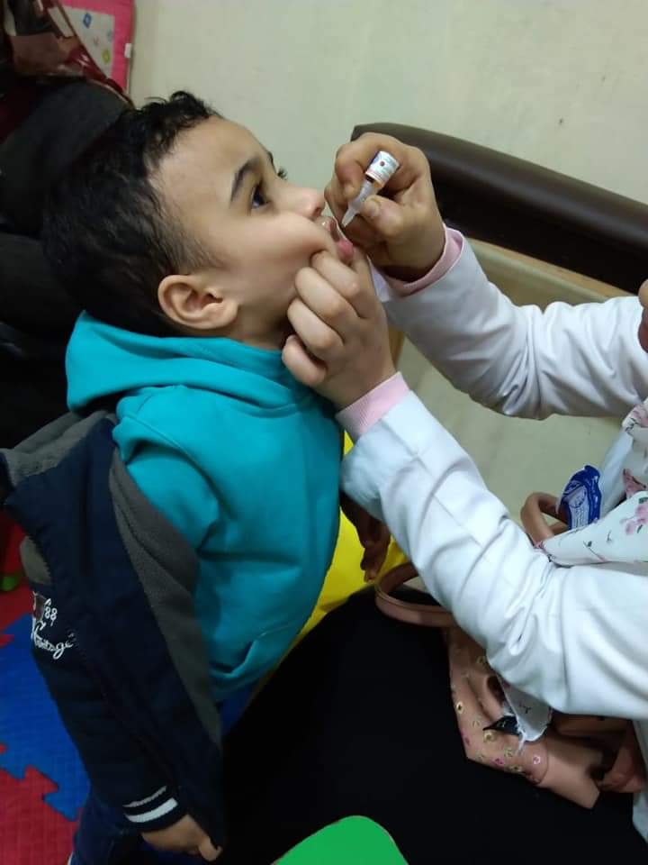 حملة التطعيم ضد مرض شلل الأطفال.